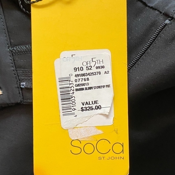 St John SoCa‎ Black Dress Pants Sz. 2 NWT - Picture 13 of 16